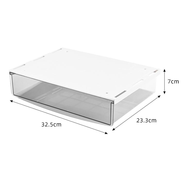 Hidden Under-Desk Drawer Storage Box Drill-Free Organizer Box, Transparent White Small, Transparent Black Small, Matte Black Medium, Matte Transparent Medium, Transparent Black Large, Transparent White Large, Matte White Large, Matte Black Large