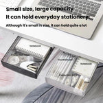 Hidden Under-Desk Drawer Storage Box Drill-Free Organizer Box, Transparent White Small, Transparent Black Small, Matte Black Medium, Matte Transparent Medium, Transparent Black Large, Transparent White Large, Matte White Large, Matte Black Large