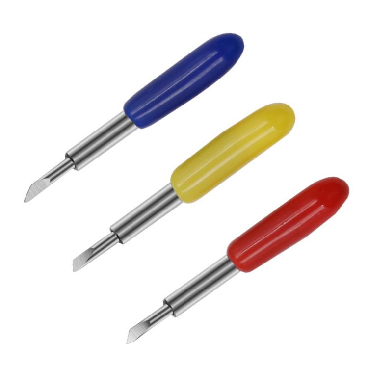 10 Peças para Cortador de Gravação Roland, Acessórios e Consumíveis para Máquina de Gravação, 30 Graus Amarelo, 45 Graus Vermelho, 60 Graus Azul
