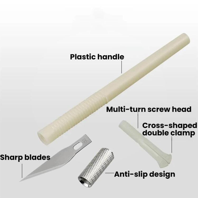 Conjunto de 13 Peças de Faca Manual para Corte e Escultura em Papel, Ferramenta para Carimbo de Borracha, Faca de Arte