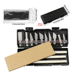 Conjunto de 13 Peças de Faca Manual para Corte e Escultura em Papel, Ferramenta para Carimbo de Borracha, Faca de Arte