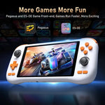 Consola de Jogo Retro K56 com Ecrã Tátil de 5,5 Polegadas Android 14 OS, Interface ES-DE para Jogo Mais Rápido, Sem Cartão de Jogo, 6+128G