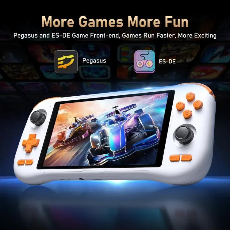 Consola de Jogo Retro K56 com Ecrã Tátil de 5,5 Polegadas Android 14 OS, Interface ES-DE para Jogo Mais Rápido, Sem Cartão de Jogo, 6+128G