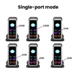 4 Type-C+2 USB Multi-Port 240W Dynamic Display Gallium Nitride Charger, AU Plug, US Plug, EU Plug, UK Plug
