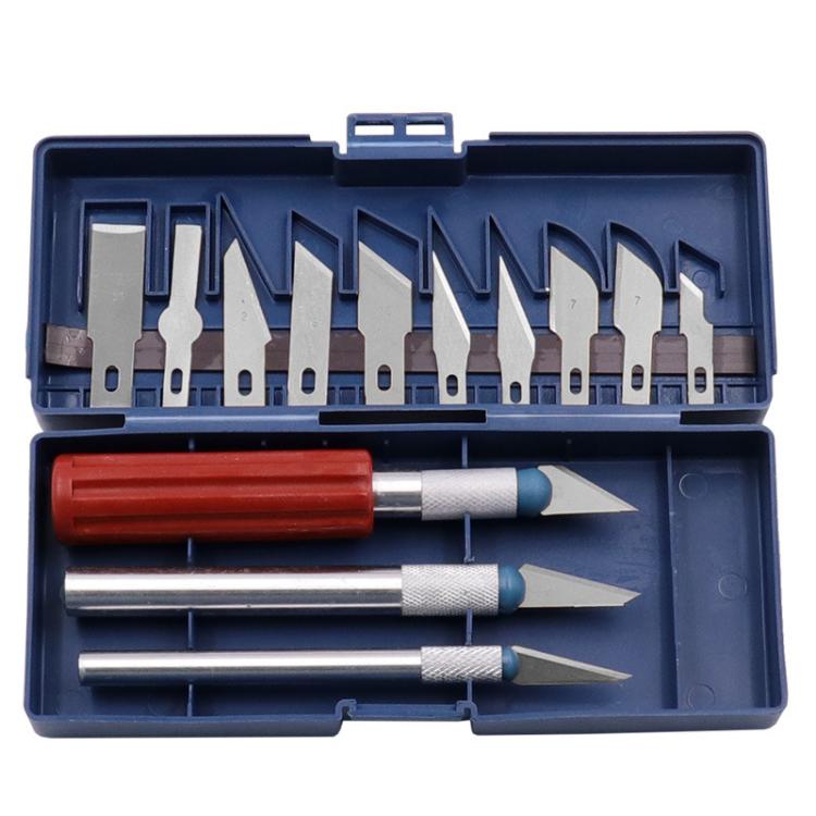 Conjunto de Facas de Gravação em Metal para Modelos, 13 Peças por Caixa
