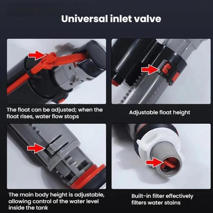 Toilet Tank Universal Flush Waterer Toilet P, Water Inlet Valve, 20cm Drainage Valve, 24cm Drainage Valve, 28cm Drainage Valve, Water Inlet Valve+20cm Drainage Valve, Water Inlet Valve+24cm Drainage Valve, Water Inlet Valve+28cm Drainage Valve