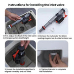 Toilet Tank Universal Flush Waterer Toilet P, Water Inlet Valve, 20cm Drainage Valve, 24cm Drainage Valve, 28cm Drainage Valve, Water Inlet Valve+20cm Drainage Valve, Water Inlet Valve+24cm Drainage Valve, Water Inlet Valve+28cm Drainage Valve