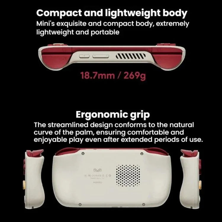 AYANEO Pocket AIR Mini Consola de Jogo Portátil com Ecrã LCD de 4,2 Polegadas 60Hz Android 11 Joystick de Efeito Hall Jogador de Jogos, Branco 2G+32G, Preto 2G+32G, Retro 3G+64G, Branco 3G+64G, Preto 3G+64G