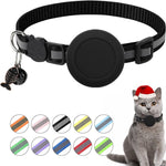 Suporte Impermeável de Silicone para AirTag 2ª Geração / AirTag 1ª Geração, Colar de Gato com Fecho de Segurança de Desencaixe e Pendentes de Peixe e Sino