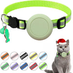 Suporte Impermeável de Silicone para AirTag 2ª Geração / AirTag 1ª Geração, Colar de Gato com Fecho de Segurança de Desencaixe e Pendentes de Peixe e Sino