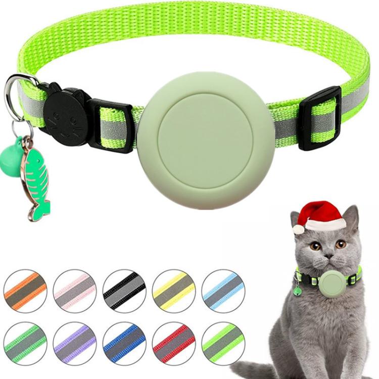 Suporte Impermeável de Silicone para AirTag 2ª Geração / AirTag 1ª Geração, Colar de Gato com Fecho de Segurança de Desencaixe e Pendentes de Peixe e Sino