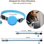 Suporte Impermeável de Silicone para AirTag 2ª Geração / AirTag 1ª Geração, Colar de Gato com Fecho de Segurança de Desencaixe e Pendentes de Peixe e Sino