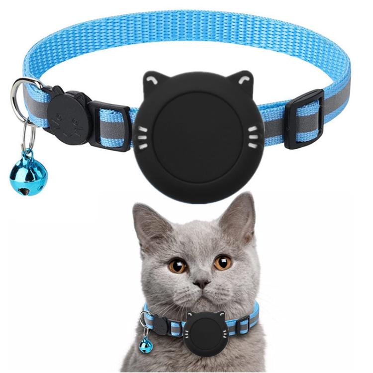 Suporte Impermeável de Silicone para AirTag 2ª Geração / AirTag 1ª Geração, Colar de Gato com Fecho de Segurança de Desencaixe e Pendentes de Peixe e Sino