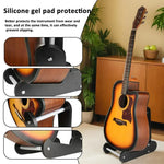Suporte Vertical de Madeira para Guitarra Elétrica, Acústica e Clássica de 39-41 Polegadas para Armazenamento e Exposição
