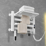 Smart Touchscreen Display Electric Heated Towel Rack Bathroom Drying Rack, Large Platinum Right Wiring, Large Platinum Left Wiring, Large White Right Wiring, Large White Left Wiring, Large Black Right Wiring, Large Black Left Wiring                    ...