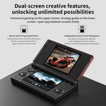 ANBERNIC RG DS Flip Consola de Jogo Portátil com Ecrã Duplo de 4 Polegadas IPS Touchscreen Dispositivo de Jogo AI 3+32G