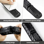 CTU040-1 2pcs Car Bumper Anti-Collision Strip Universal Trunk Anti-Scratch Protective Sticker, CTU040-1