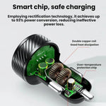 Car Cigarette Lighter LED Indicator USB Charger With Switch