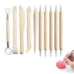Conjunto de 10 Peças de Ferramentas para Cerâmica, Kit de Escultura e Corte em Argila para Iniciantes - Materiais de Arte em Cerâmica DIY