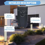 Para EcoStar RSE2 / RSC2 Controlo Remoto Sem Fios de 2 Botões para Porta de Garagem 433MHZ