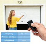 Para EcoStar RSE2 / RSC2 Controlo Remoto Sem Fios de 2 Botões para Porta de Garagem 433MHZ