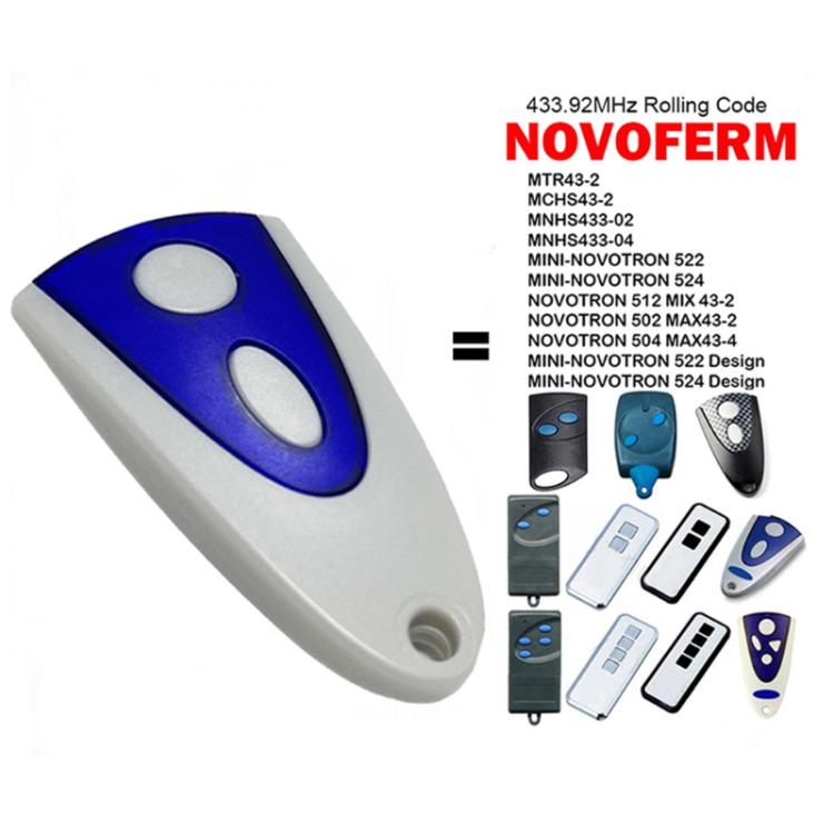 Para Novoferm 502 / 504 / 522 / 524 Controlo Remoto para Porta de Garagem 433.92MHZ