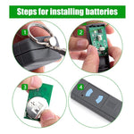 Para HORMANN HSE2 / HSE4 Controlo Remoto Sem Fios para Porta de Garagem 868MHZ com 2 Botões