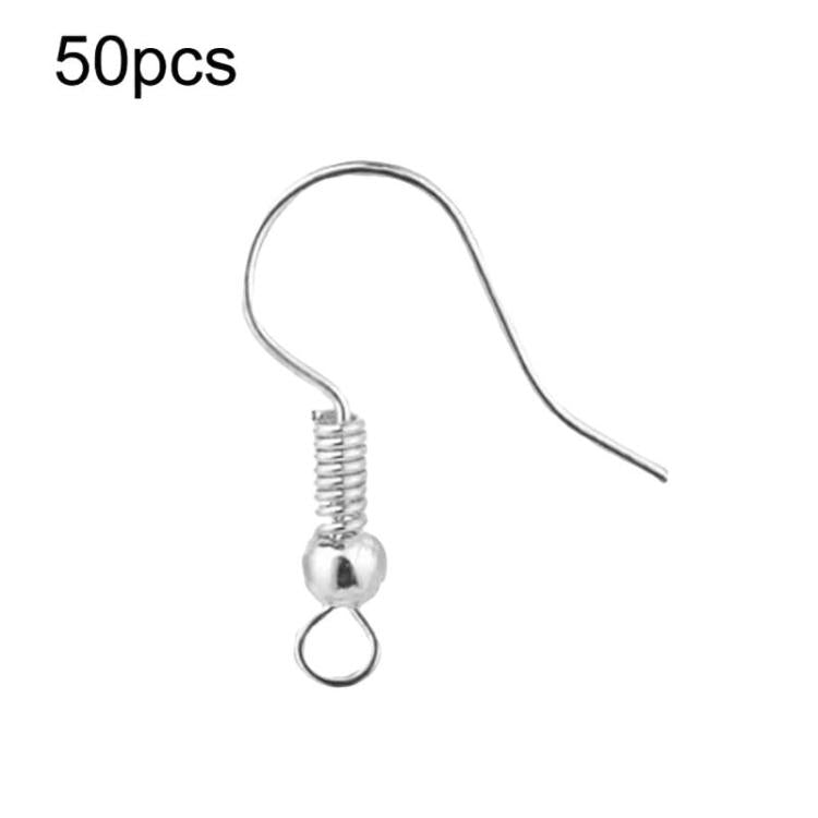 50 Peças de Brincos e Ganchos para Brincos em Aço Inoxidável para DIY, Barra Reta de Aço, Barra Reta Dourada, Cruz de Aço, Cruz Dourada
