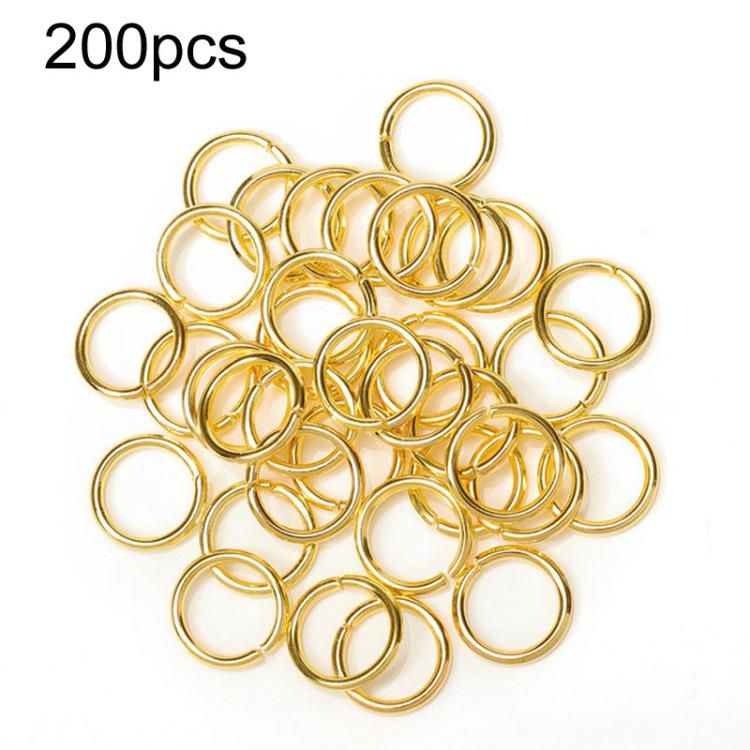 200 Peças de Argolas de Salto para Joalharia Feitas à Mão para DIY, 0,5 x 3mm, 0,5 x 4mm, 0,7 x 5mm, 0,9 x 6mm, 1,0 x 7mm, 1,0 x 8mm, 1,2 x 9mm, 1,2 x 10mm, 1,2 x 12mm