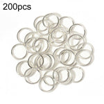 200 Peças de Argolas de Salto para Joalharia Feitas à Mão para DIY, 0,5 x 3mm, 0,5 x 4mm, 0,7 x 5mm, 0,9 x 6mm, 1,0 x 7mm, 1,0 x 8mm, 1,2 x 9mm, 1,2 x 10mm, 1,2 x 12mm