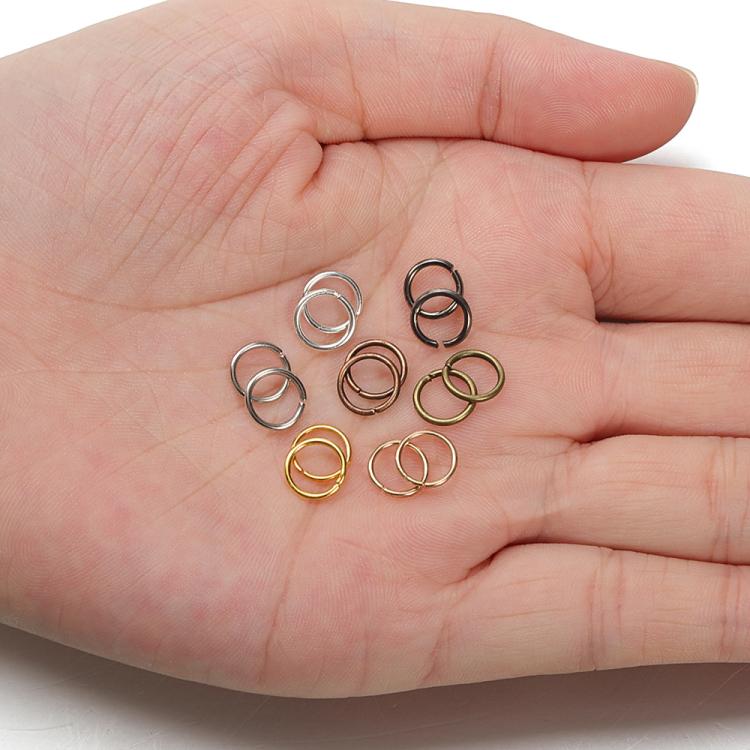 200 Peças de Argolas de Salto para Joalharia Feitas à Mão para DIY, 0,5 x 3mm, 0,5 x 4mm, 0,7 x 5mm, 0,9 x 6mm, 1,0 x 7mm, 1,0 x 8mm, 1,2 x 9mm, 1,2 x 10mm, 1,2 x 12mm