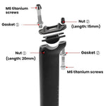 Canote de Selim para Bicicleta de Estrada em Fibra de Carbono TOSEEK para JAVA Siluro 6top