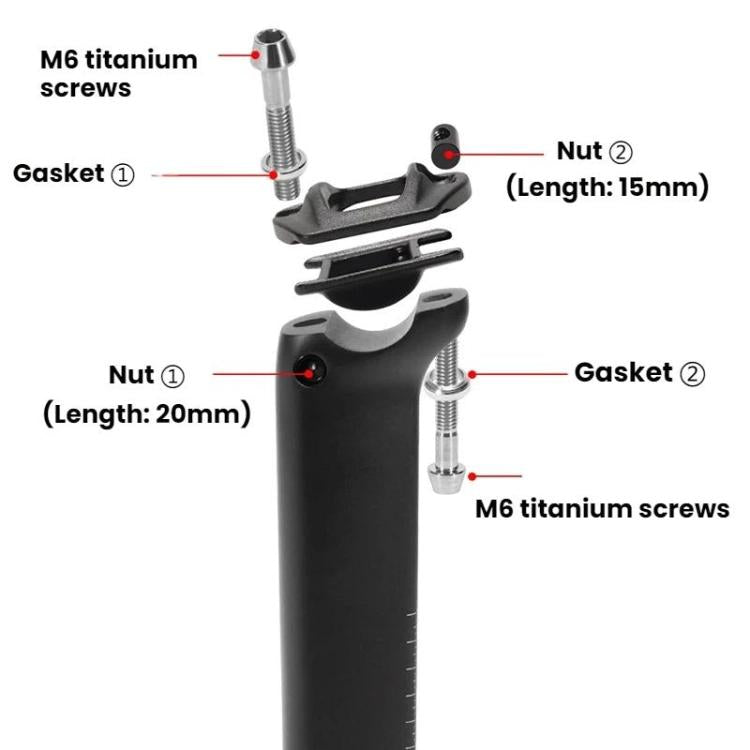 Canote de Selim para Bicicleta de Estrada em Fibra de Carbono TOSEEK para JAVA Siluro 6top