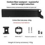 Canote de Selim para Bicicleta de Estrada em Fibra de Carbono TOSEEK para JAVA Siluro 6top