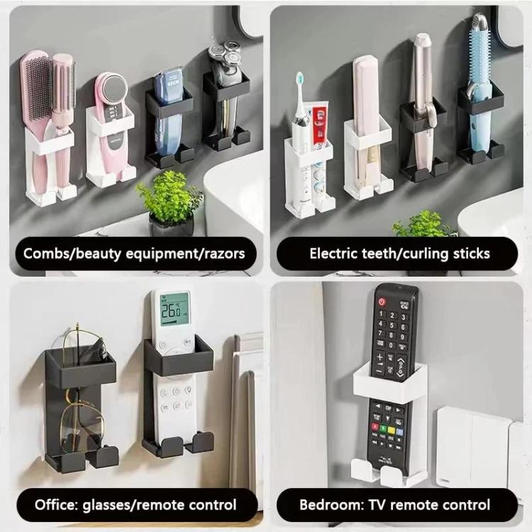 304 Stainless Steel Curling Iron Holder Heat Resistant No Drill Wall Mount with Cord Organizer for Hot Hair Tools