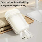 2pcs Sealed Soap Box With Lid Drainage Portable Storage Container