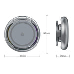 Carregador Sem Fios Magnético 3 em 1 de 15W com Luzes LED Coloridas, Suporte Giratório para Mesa