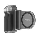 Desiontal GP-06 Empunhadura Estabilizadora Magnética Retrátil para Telefone para Gravação, Para Transmissão em Direto e Selfie ao Ar Livre, GP-06