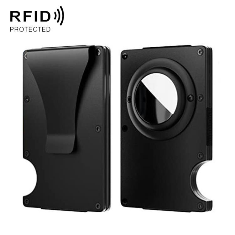 Para AirTag 2ª Geração / AirTag 1ª Geração Carteira com suporte metálico para cartões e bloqueio RFID