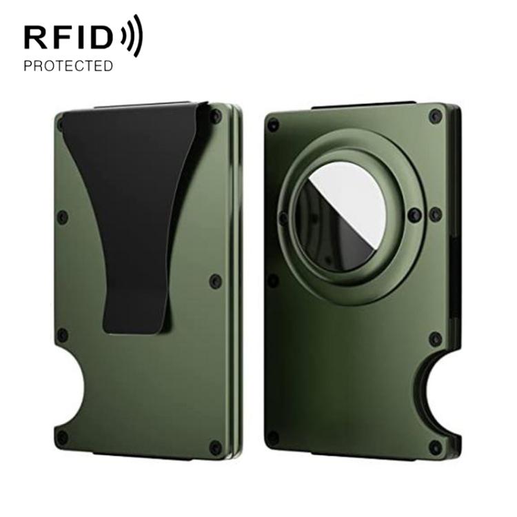 Para AirTag 2ª Geração / AirTag 1ª Geração Carteira com suporte metálico para cartões e bloqueio RFID