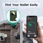 Para AirTag 2ª Geração / AirTag 1ª Geração Carteira com suporte metálico para cartões e bloqueio RFID