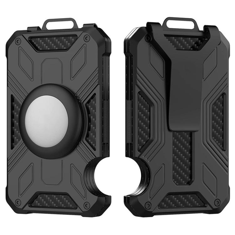 Para AirTag 2ª Geração / AirTag 1ª Geração Carteira Metálica de Alumínio com Bloqueio RFID para Cartões