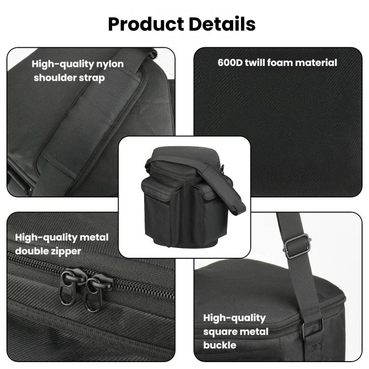 Mala de ombro para colunas Bose S1 Pro e S1 Pro+ com bolso duplo, mala de ombro