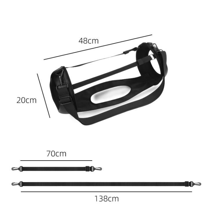 Alça de Ombro Portátil em PU para Coluna JBL Boombox 3, para Transporte Fácil, Alça de Transporte