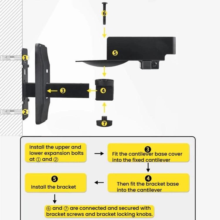 Suporte de Parede Ajustável para Coluna, Suporte para Coluna Monitor Surround Sound, LKT-383, LKT-383S