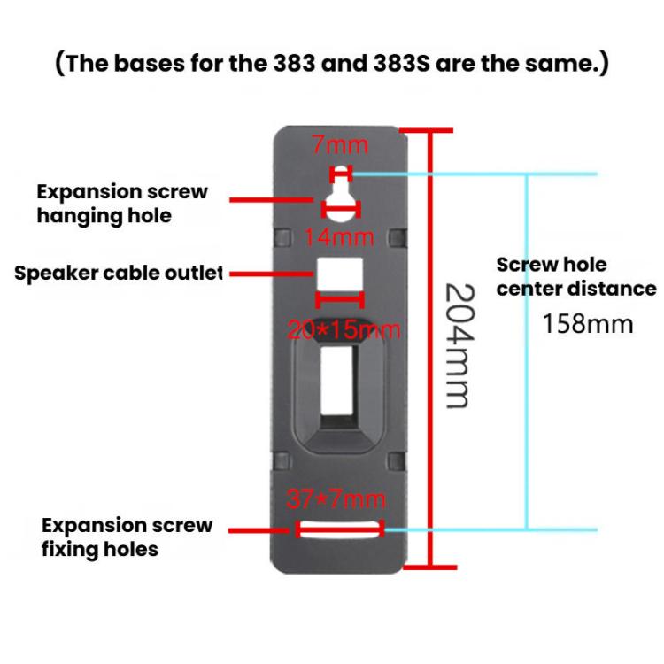 Suporte de Parede Ajustável para Coluna, Suporte para Coluna Monitor Surround Sound, LKT-383, LKT-383S