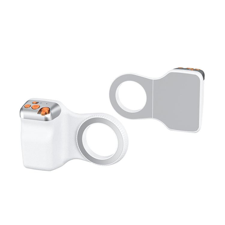 Assistente de câmara com suporte magnético, comando remoto Bluetooth sem fios para zoom, estabilizador portátil para fotografia, branco sem luz