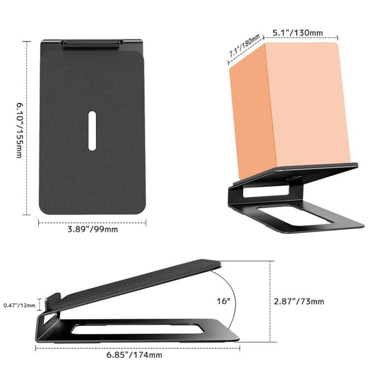 Suporte de Coluna Metálico de Secretária Inclinado para Colunas de 3-6 Polegadas, KXD251022
