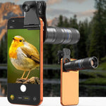 Kit de Lente TeleZoom 5–10X para Smartphone com Clipe Universal Tudo-em-um, APEXEL APL-T5-10X