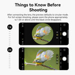Kit de Lente TeleZoom 5–10X para Smartphone com Clipe Universal Tudo-em-um, APEXEL APL-T5-10X